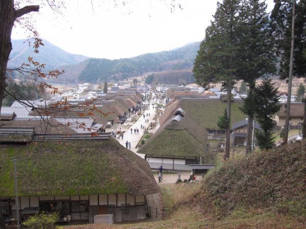 大内宿の全景