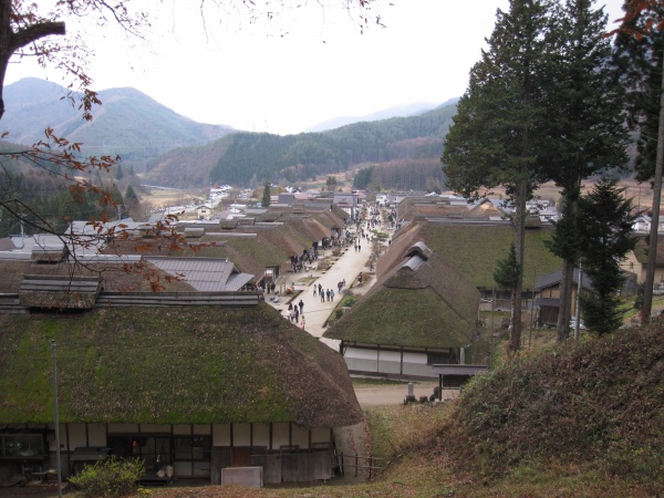 大内宿の全景