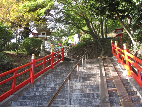 足利市織姫神社の階段