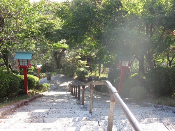 足利市織姫神社の階段