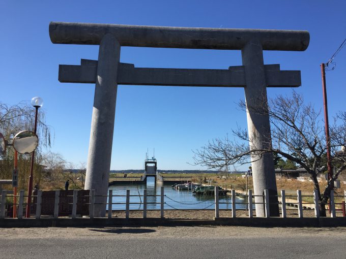 息栖神社の一の鳥居