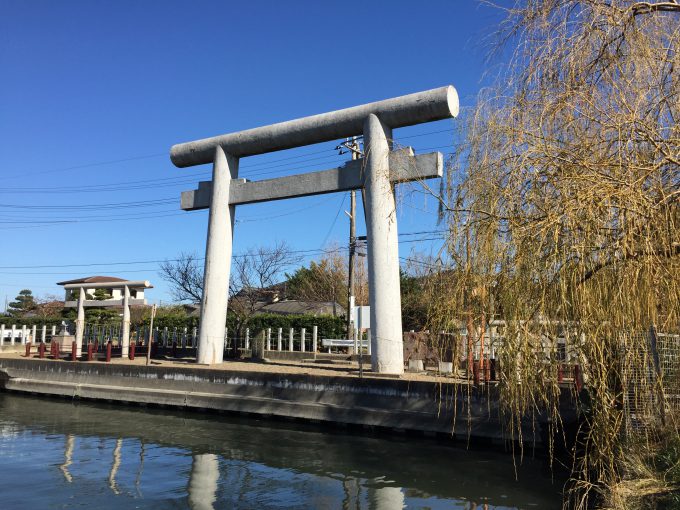 息栖神社の一の鳥居