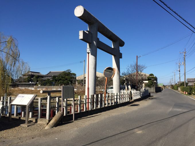 息栖神社の一の鳥居