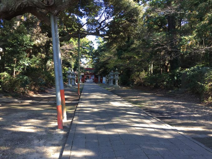 息栖神社の参道